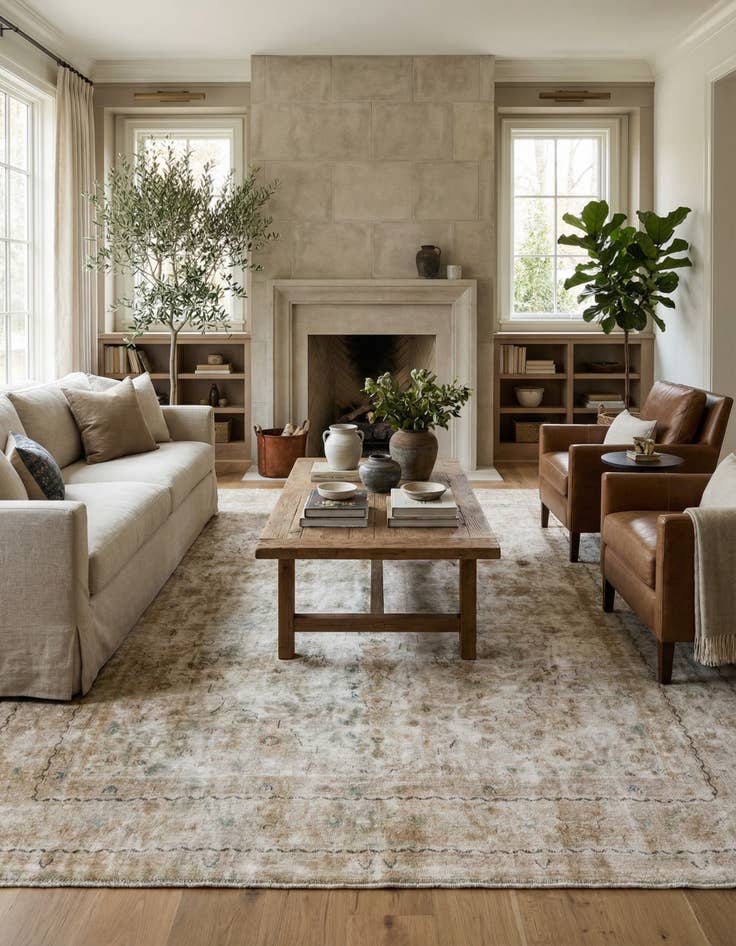 Detail image of 9' 6 x 12' 4  Hand Knotted Ultra Vintage Persian Wool Rug