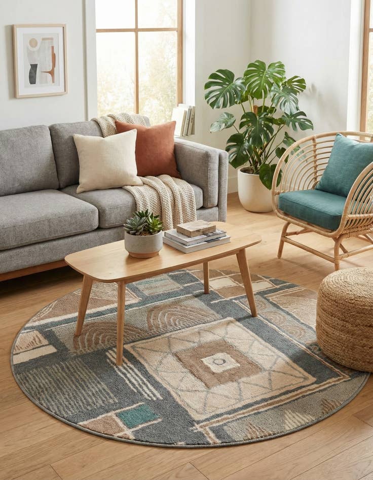 Detail image of  5' x 5' Savannah Round Rug