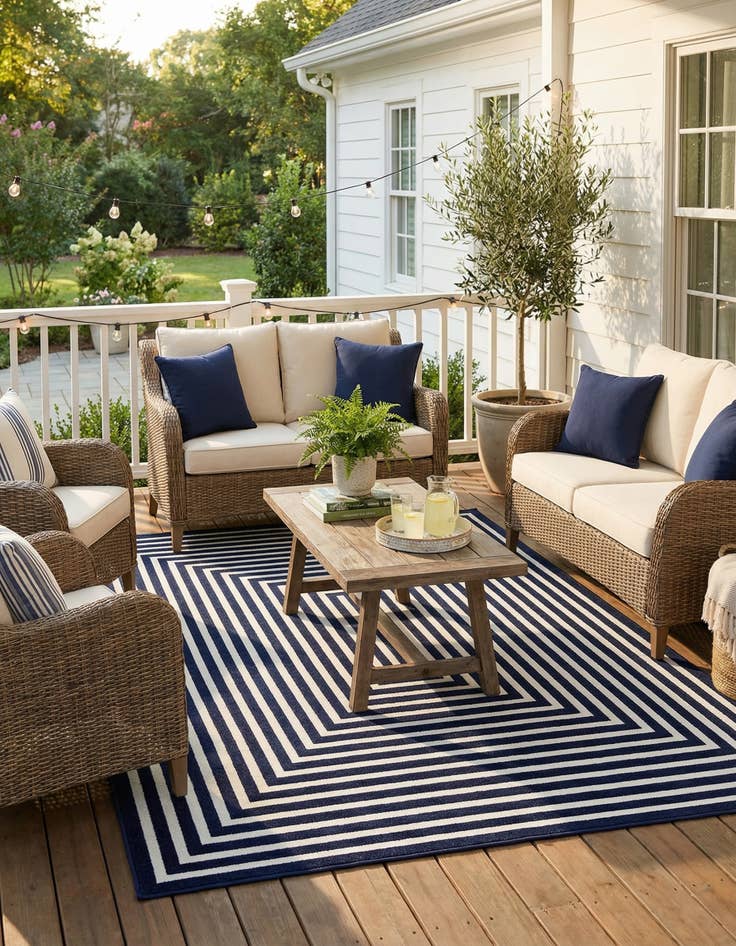 Detail image of 4' x 6'  Washable Sabrina Soto Prescott Indoor / Outdoor Rug