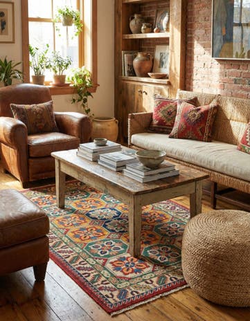 3' 2 x 5' Hand Knotted Kazak Rug
