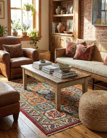 3' 2 x 5' Hand Knotted Kazak Rug