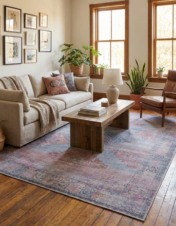 Antique Blue Washable Sisu Rug