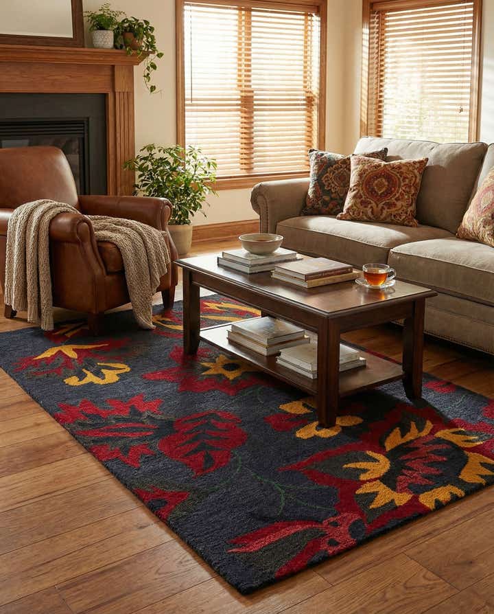 5' x 8' Agra Wool Rug