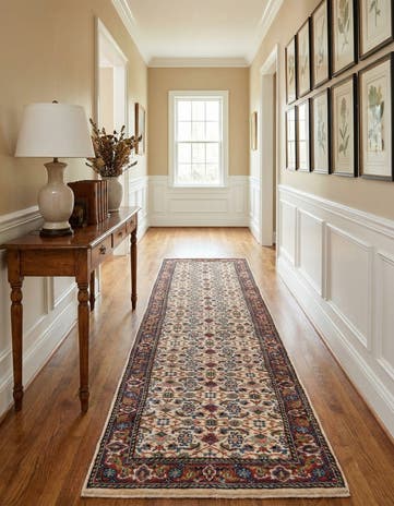 2' 5 x 11' 3 Hand Knotted Bidjar Wool Runner Rug