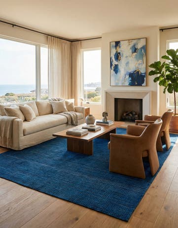 7' 10 x 10' Hand Knotted Darya Wool Rug