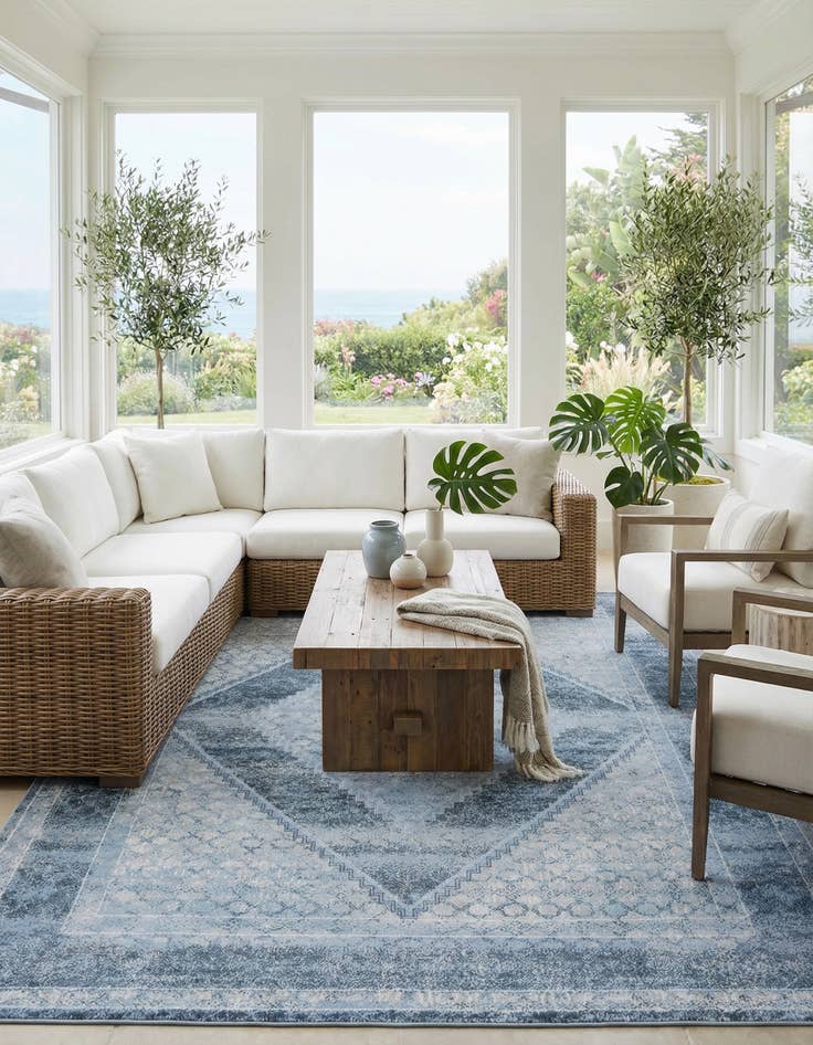 Detail image of 9' x 12' Kamala Washable Rug