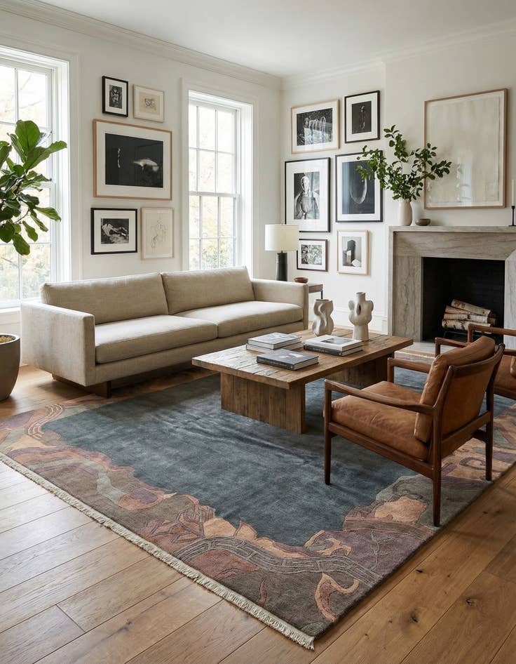 Detail image of 8' 3 x 11' 6  Hand Knotted Tibet Wool Rug