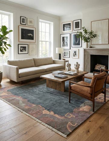 8' 3 x 11' 6 Hand Knotted Tibet Wool Rug