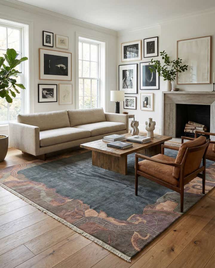 8' 3 x 11' 6 Hand Knotted Tibet Wool Rug