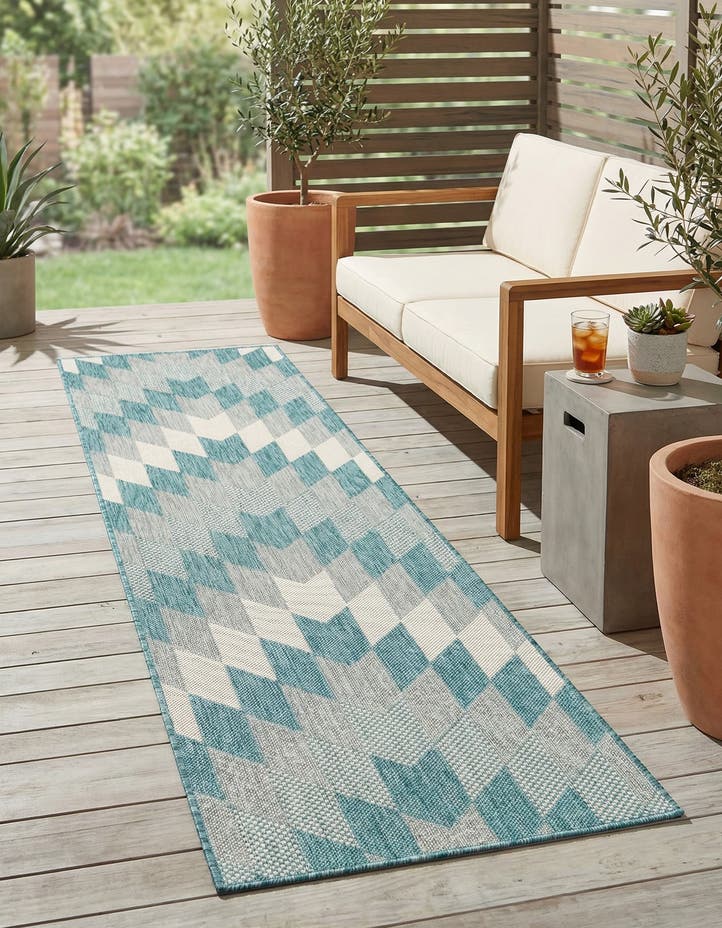 2' x 8' Easy-Clean Modern Indoor / Outdoor...