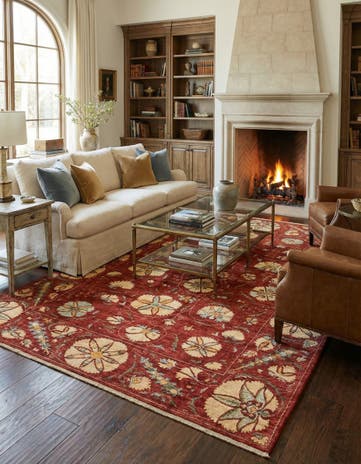 5' 10 x 8' 1 Hand Knotted Ariana Ziegler Oriental Rug