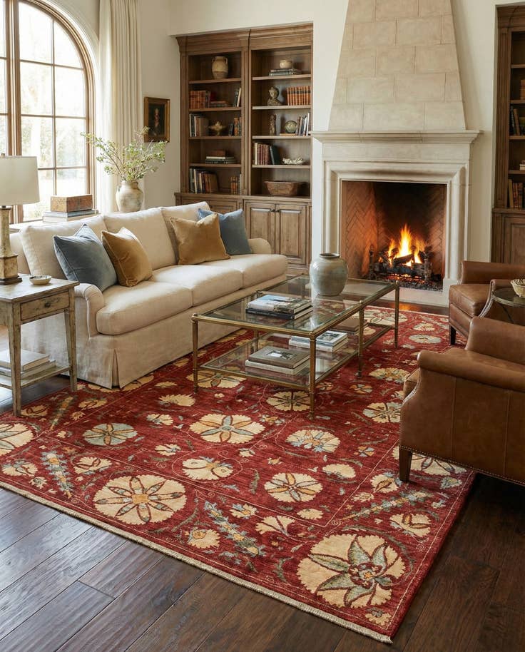 Detail image of 5' 10 x 8' 1 Hand Knotted Ariana Ziegler Oriental Rug