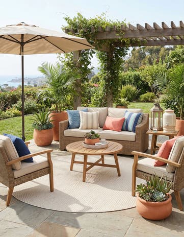 10' x 10' Easy-Clean Sabrina Soto Indoor / Outdoor Round Rug