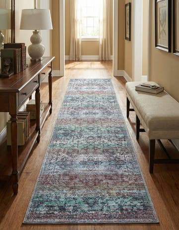 2' 7 x 12' Washable Renaissance Runner Rug