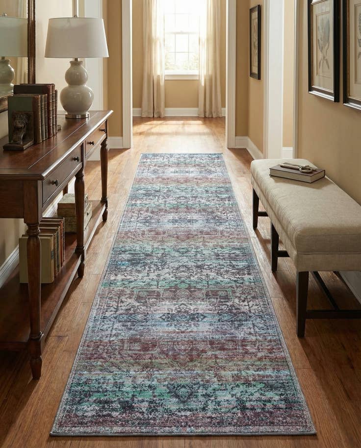 Detail image of 2' 7 x 12' Washable Renaissance Runner Rug