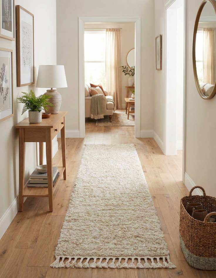 Detail image of 2' 7 x 12' Lagom Shag Runner Rug