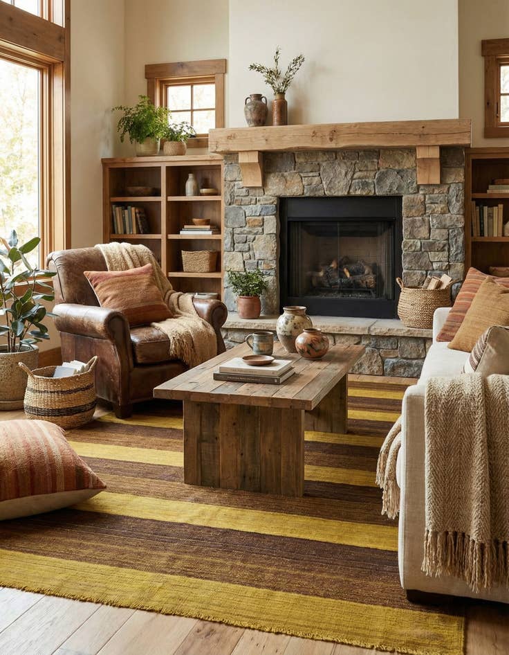 Detail image of 5' 1 x 6' 11 Hand Woven Kilim Afghan Wool Rug