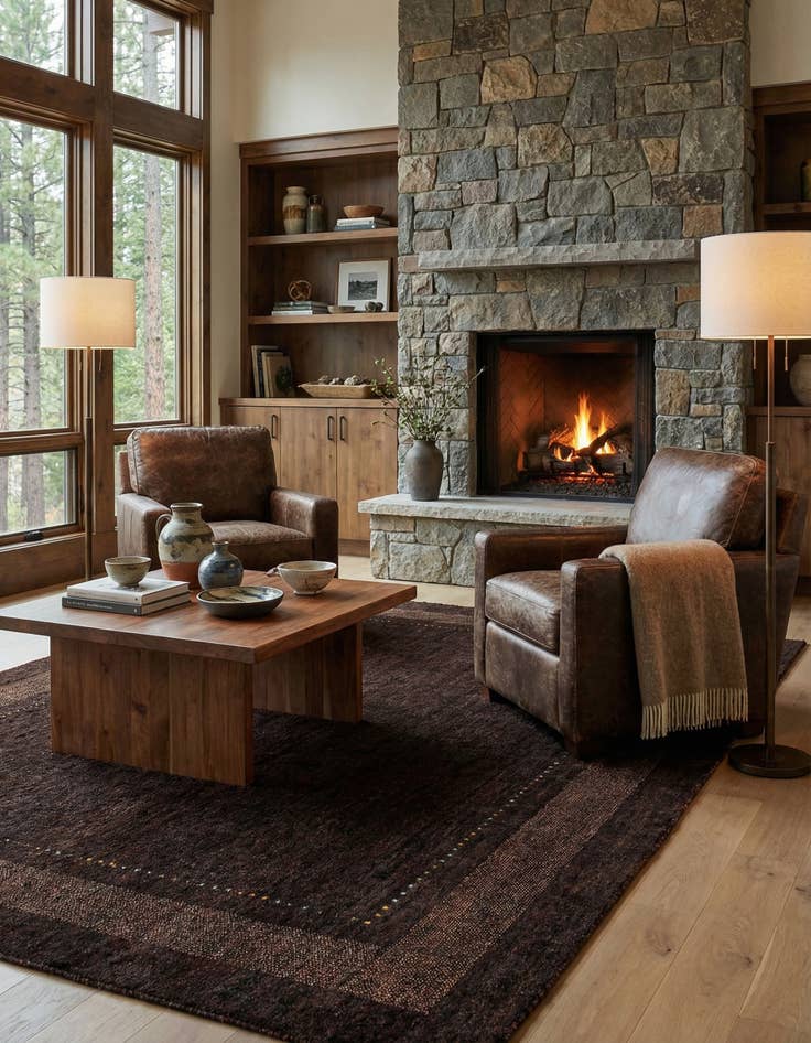 Detail image of  5' x 6' 6 Gabbeh Rug