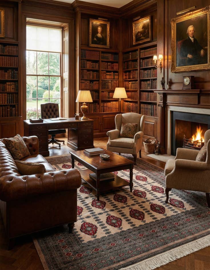 Detail image of 8' 3 x 9' 11  Hand Knotted Bokhara Oriental Wool Rug