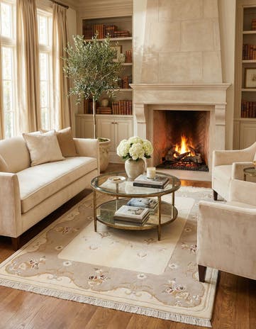 4' x 6' Hand Knotted Darya Wool Rug