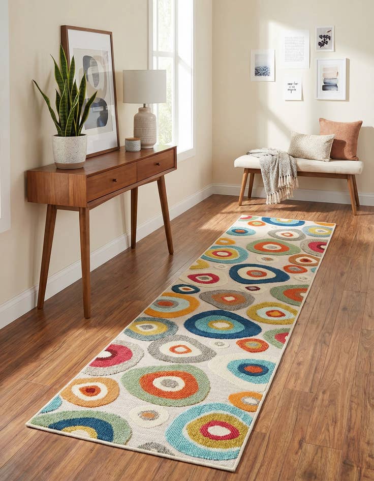 Detail image of 2' 7 x 10' Easy-Clean Casablanca Indoor / Outdoor Runner Rug