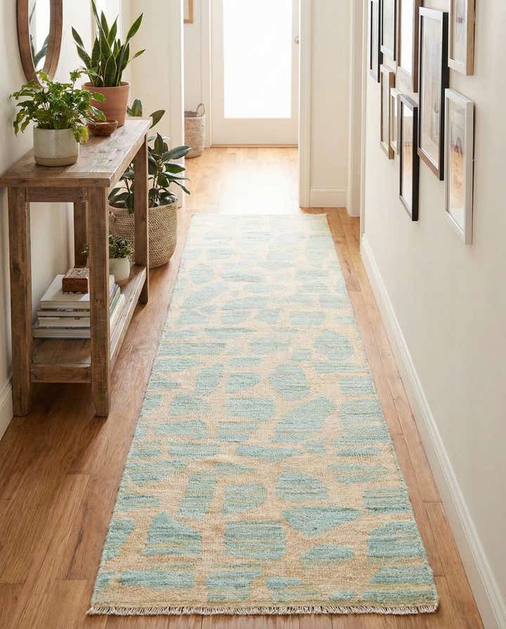 2' 5 x 9' 10 Hand Knotted Moroccan Wool Runner Rug