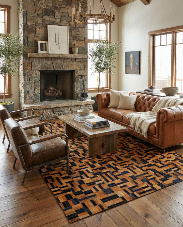 5' x 7' 11 Cowhide - Patchwork Rug