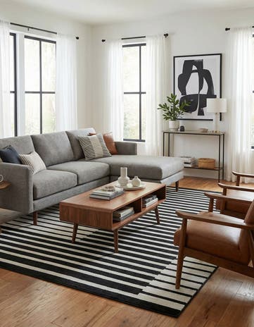 Black Oslo Rug