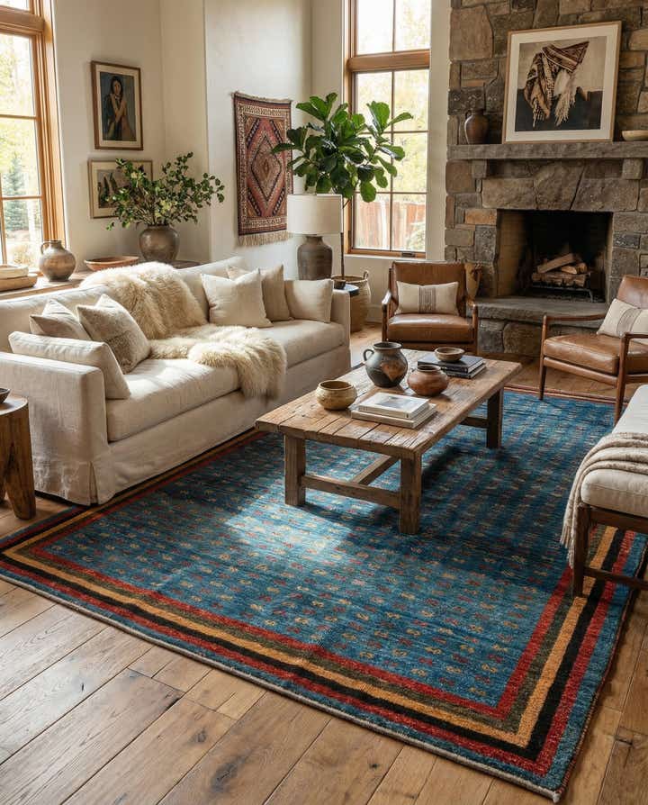 6' 7 x 10' 4 Gabbeh Rug