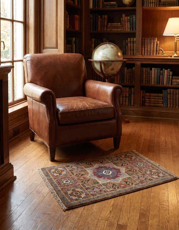 2' x 2' 11 Hand Knotted Mamluk Ziegler Rug