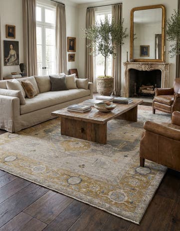 8' 8 x 11' 11 Hand Knotted Ultra Vintage Persian Wool Rug