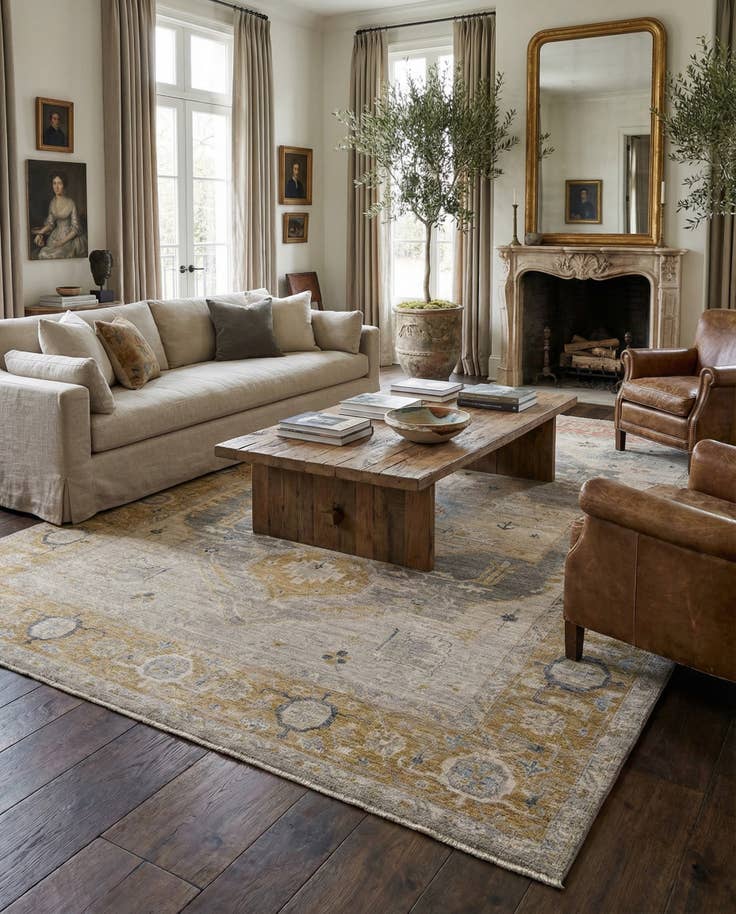 Detail image of 8' 8 x 11' 11 Hand Knotted Ultra Vintage Persian Wool Rug