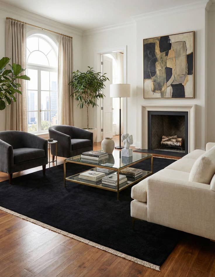 Detail image of 7' 11 x 9' 9  Hand Knotted Darya Wool Rug