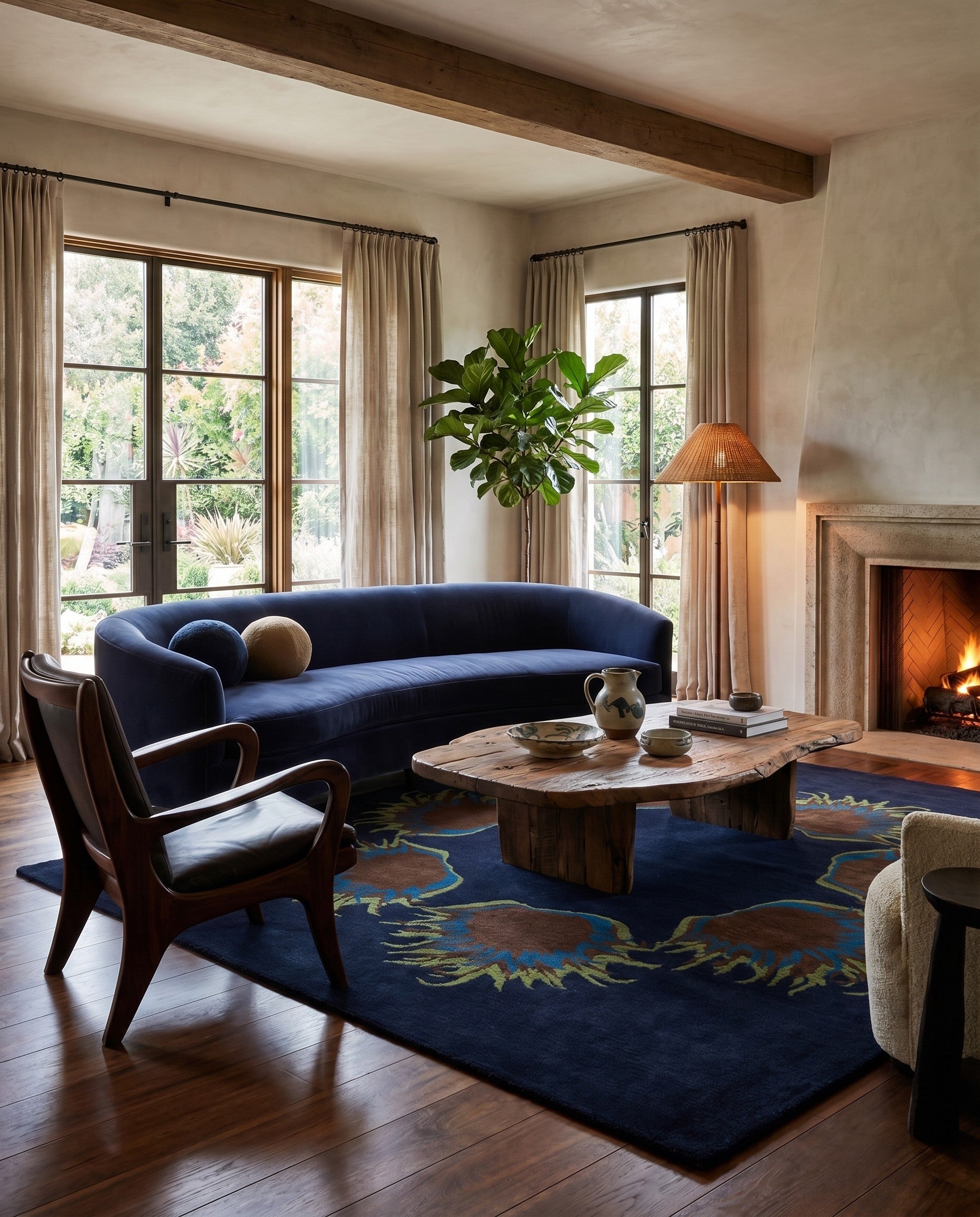 7' 6 x 7' 7 Luna Wool Square Rug