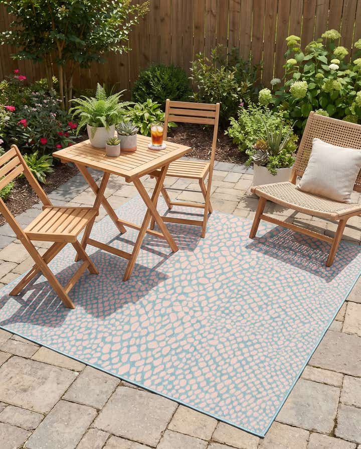 7' 10 x 7' 10 Easy-Clean Jill Zarin Cape Town Indoor / Outdoor Square Rug