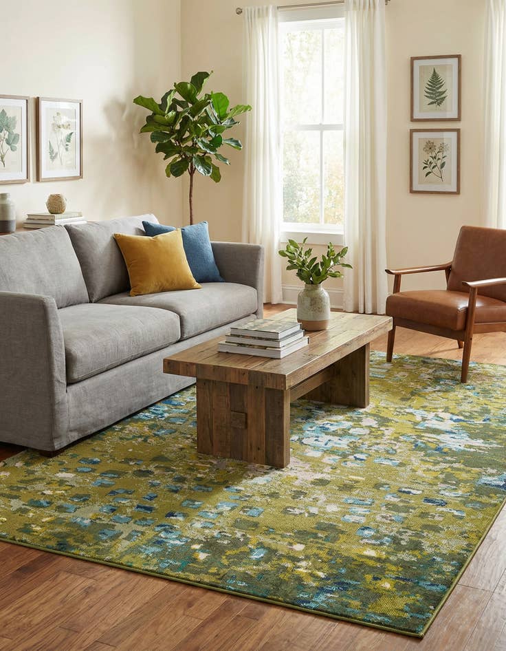 Detail image of 8' x 11'  Washable Barcelona Rug