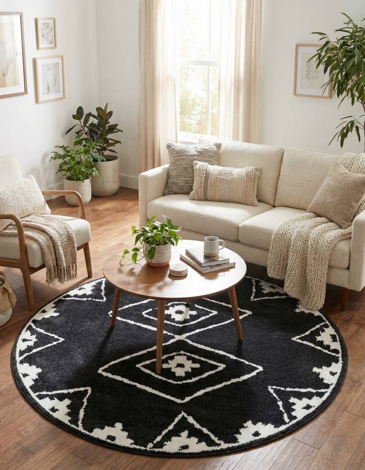 Detail image of 5' x 5' Oslo Round Rug