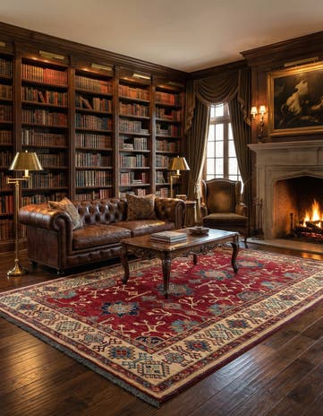 6' 6 x 10' 3 Hand Knotted Kazak Wool Rug
