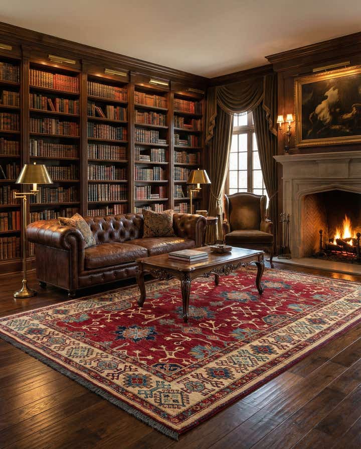 6' 6 x 10' 3 Hand Knotted Kazak Wool Rug