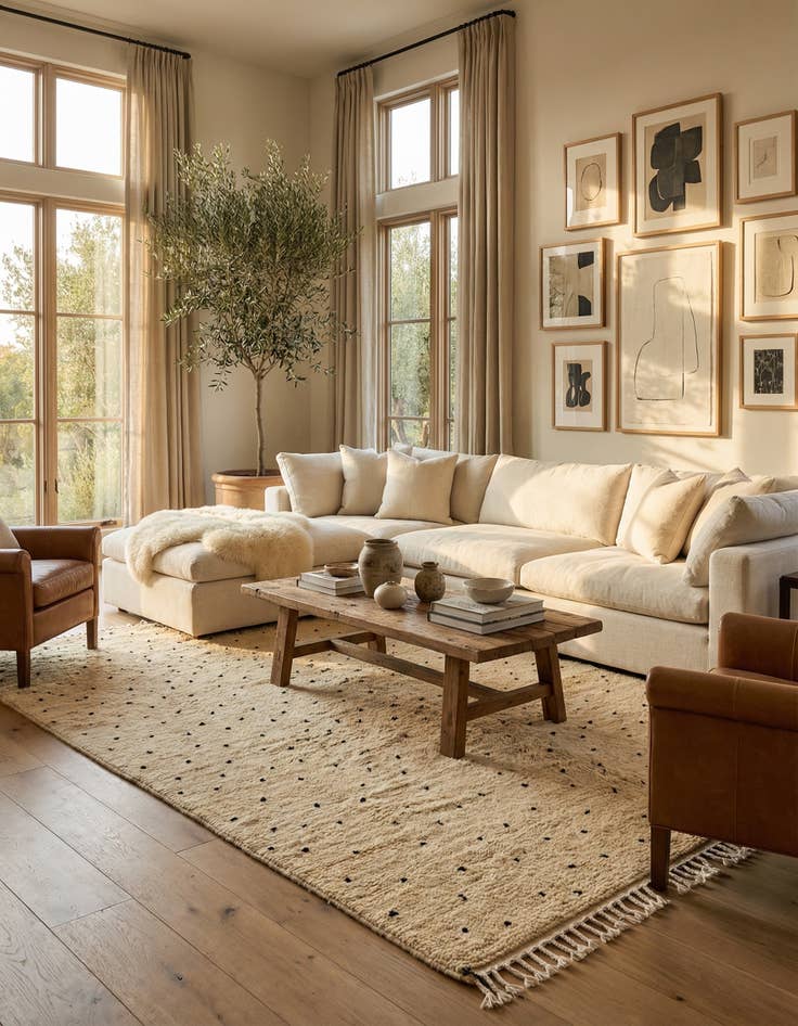 Detail image of 6' 4 x 9' 8 Berber Rug