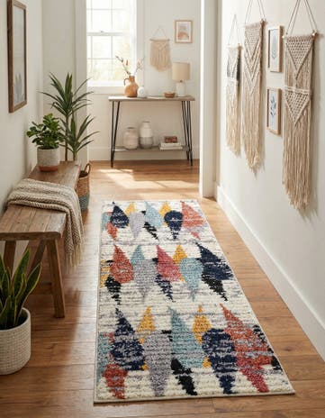 Ivory Tagine Runner Rug