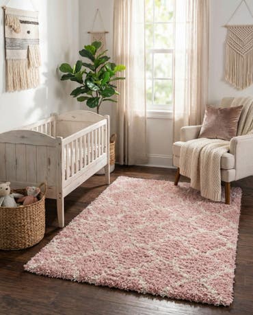  2' x 3' Lattice Shag Rug