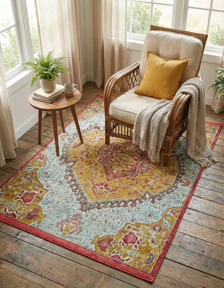 Detail image of  4' 3 x 6' Santiago Rug