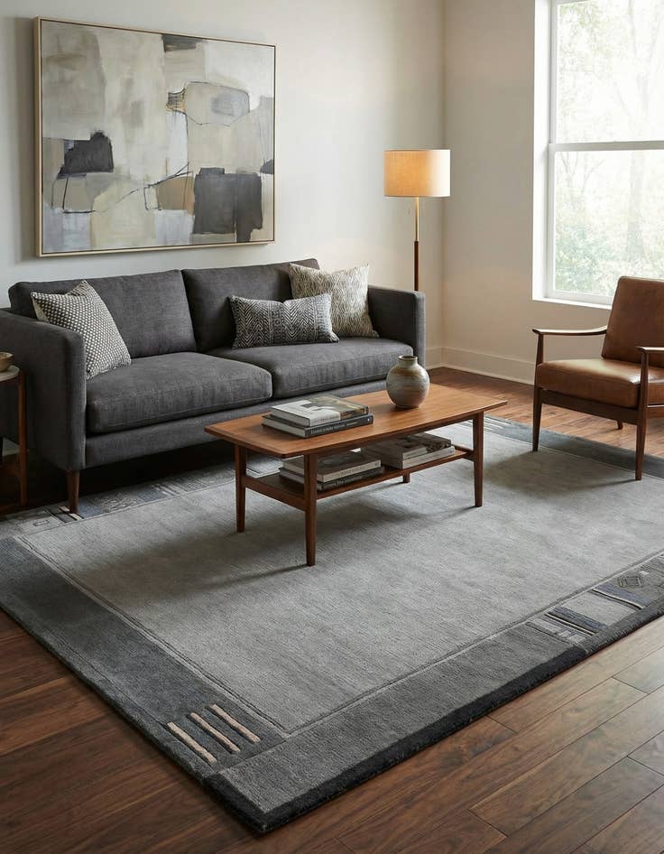 Detail image of 4' 8 x 6' 6  Hand Knotted Nepal Wool Rug