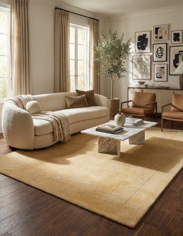 6' 6 x 9' 9 Hand Knotted Darya Wool Rug