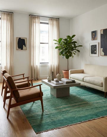 5' 8 x 7' 9 Hand Woven Kilim Modern Wool Rug