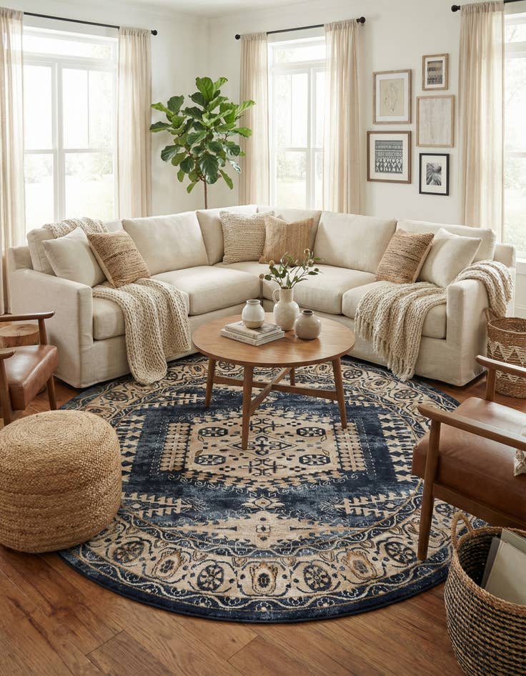 Detail image of  8' x 8' Eden Round Rug