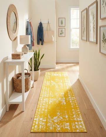 Yellow Lennon Runner Rug