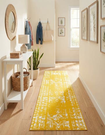Yellow Lennon Runner Rug