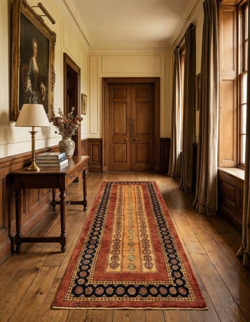 2' 10 x 9' 7 Luribaft Wool Runner Rug